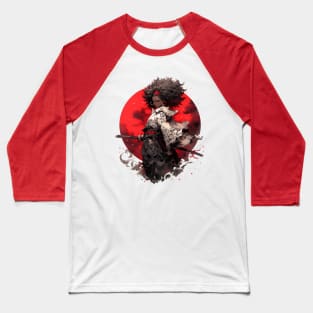 Afro Samurai Girl Baseball T-Shirt